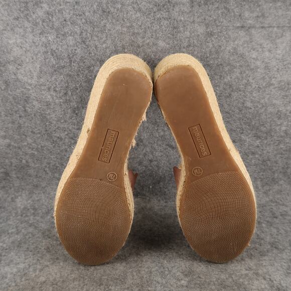 Maurices Shoes Womens 7 Espadrille Sandals Platform Wedge Hayley Scallop Edges - Picture 10 of 12